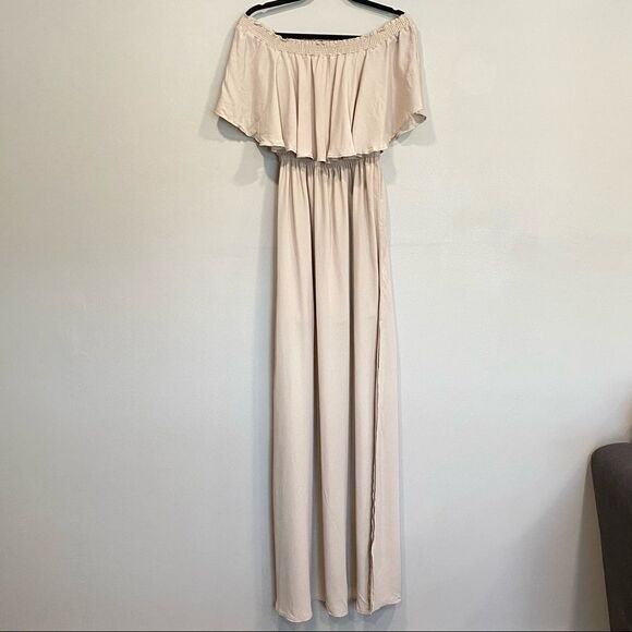 Show Me Your Mumu Hacienda Maxi Dress -show me the ring-medium off shoulder - Picture 6 of 9